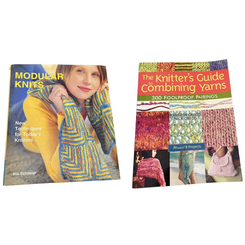 2 BOOKS New Techniques for Today's Knitters by Iris Schreier & Knitters Guide